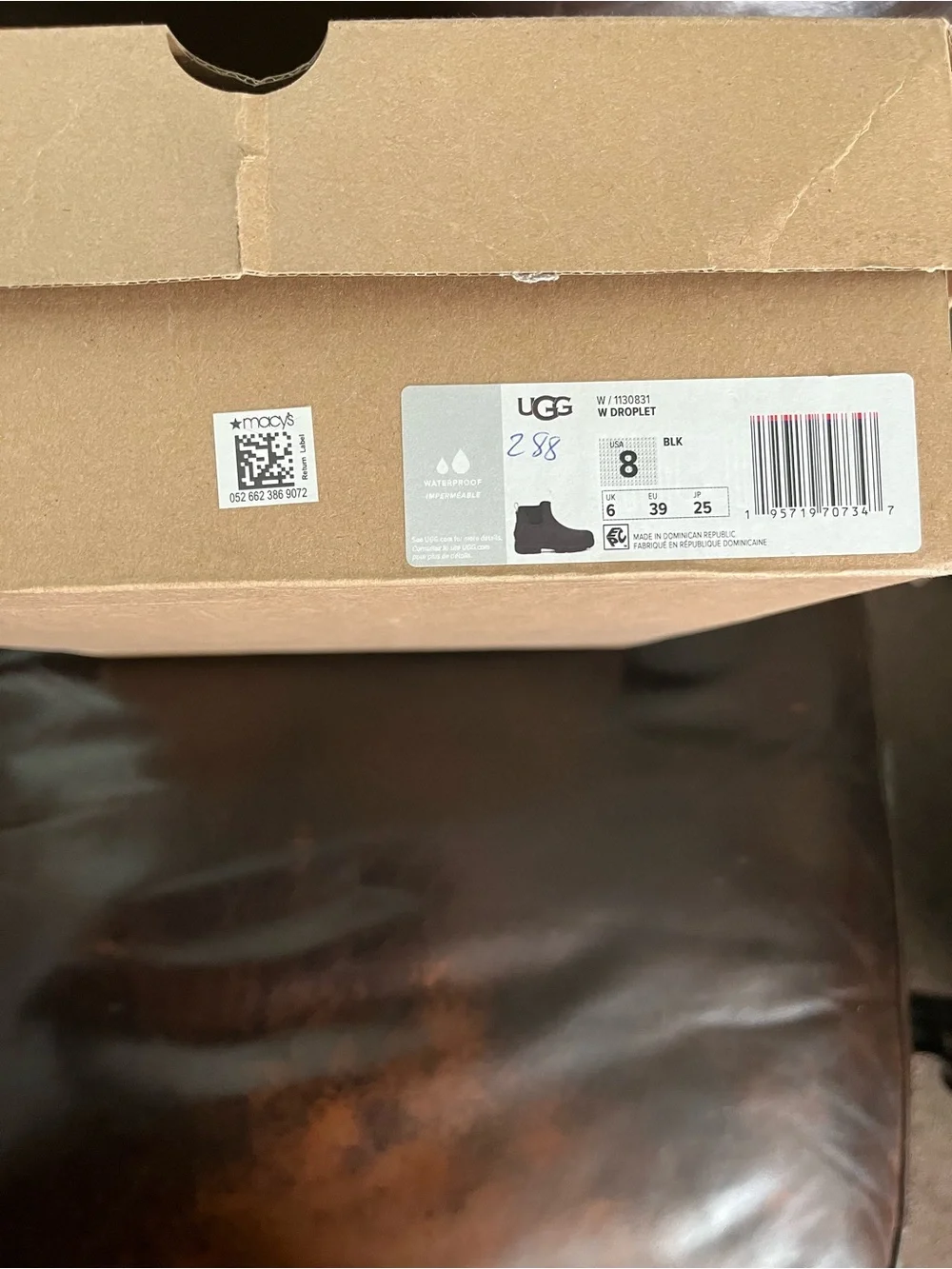 UGG Men's Black Chelsea Waterproof Rain & Snow Boots